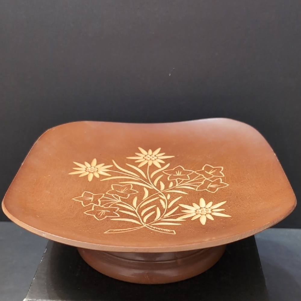 VGT,Franz Carl Weber,Wooden Musical Turntable Decorative Tray.